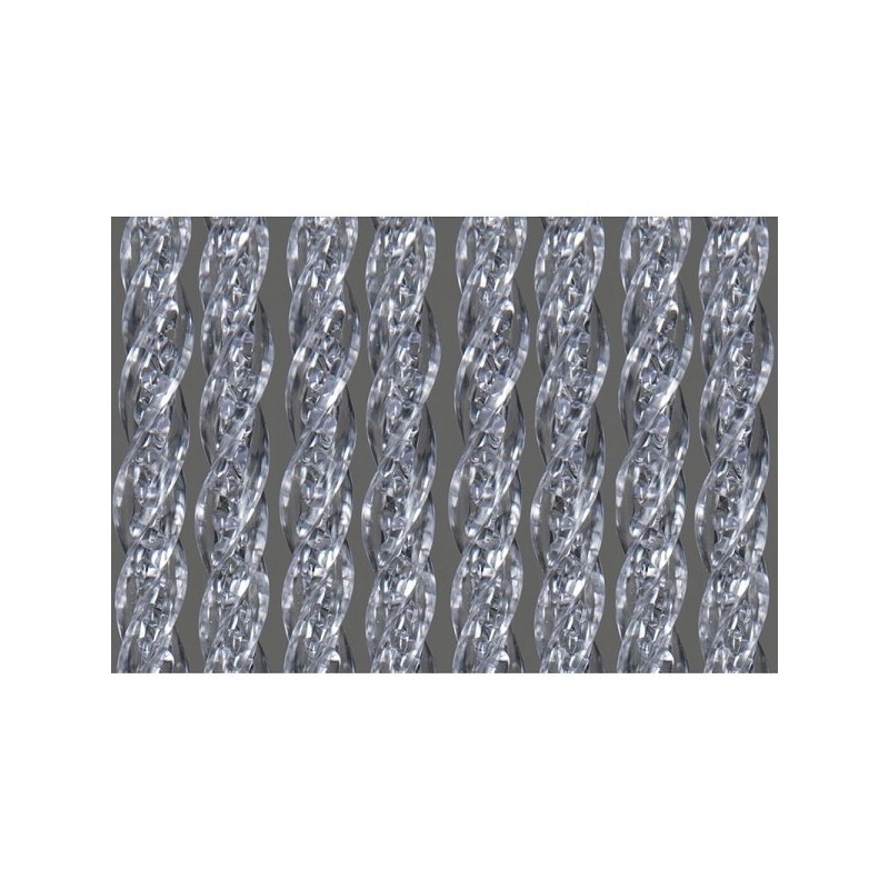 Rideau de porte Orchidea 90x220 cm transparent en PVC souple