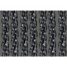 Rideau de porte Orchidea 90x220 cm transparent/noir en PVC souple