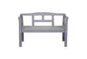 Banc de jardin Friesenbank bois de pin FSC 113x40x75cm gris