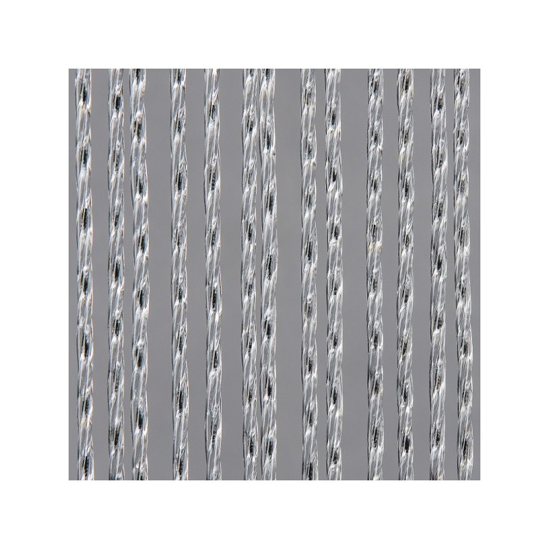 Deurgordijn Marloes 90x220cm transparant/zwart gemaakt van zacht PVC