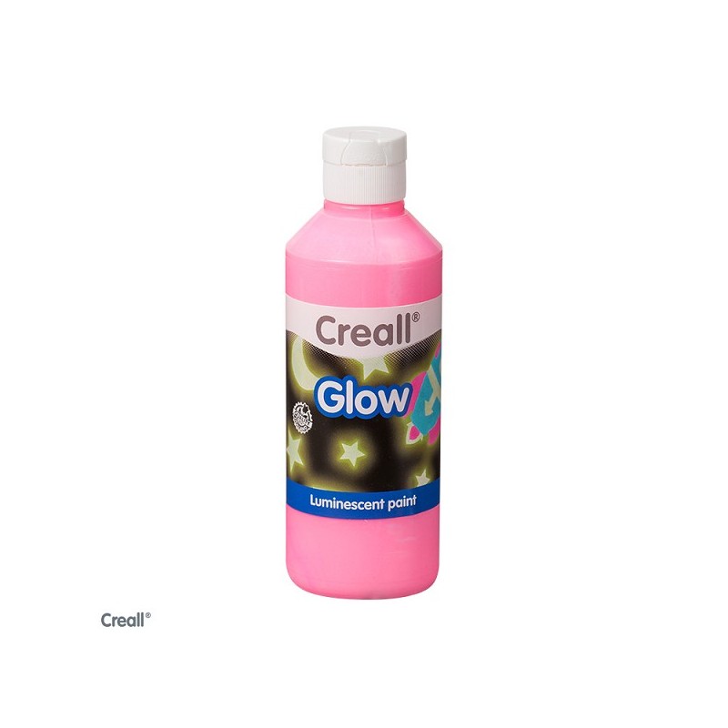 Peinture Creall-glow 250ml rose