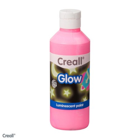 Peinture Creall-glow 250ml rose