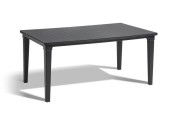 Table de jardin en plastique Jardin Futura couleur graphite / anthracite 165x94cm