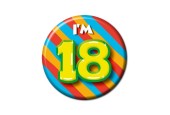 Paperdreams Button klein - i'm 18