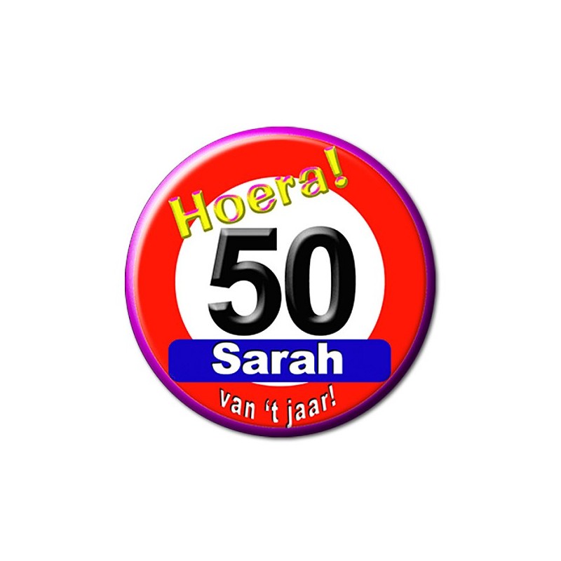 Paperdreams Button klein - Sarah verkeersbord