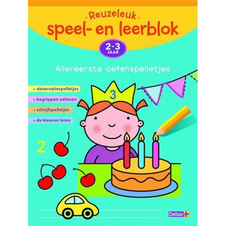 Deltas Reuzeleuk speel- en leerblok- Allereerste oefenspelletjes (2-3jr)