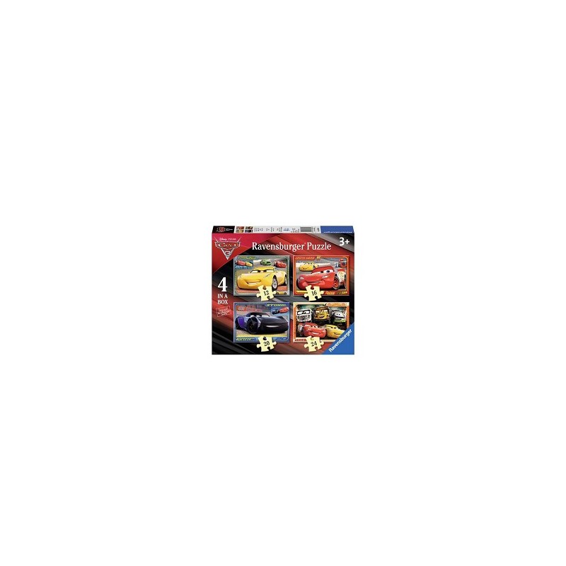 Puzzle Ravensburger Cars 3 - Faisons la course ! - 12+16+20+24 pièces