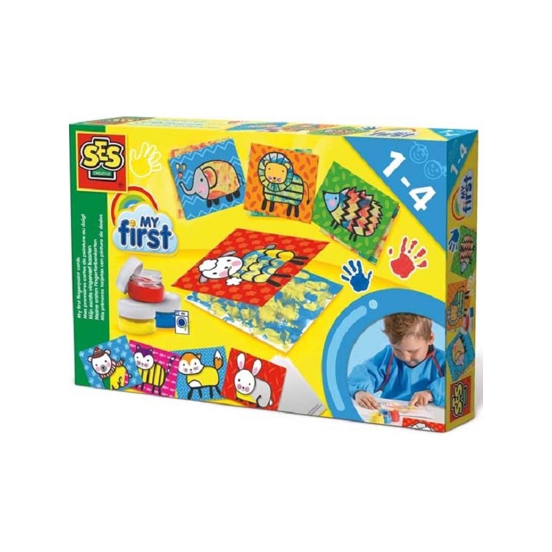 Ses My first - Vingerverf kaarten