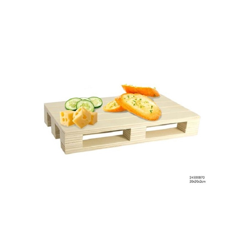Houten pallet serveerplank 30x20x3cm