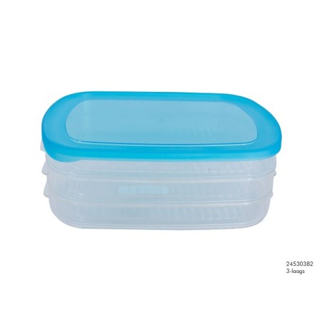 Boîte à viande 3 couches 16x12,5x8cm Convient pour la congélation et le lave-vaisselle
