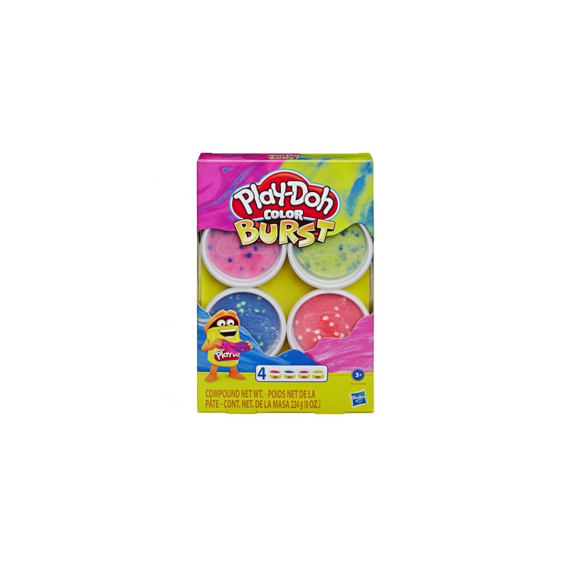 Hasbro Play-Doh Explosion de couleurs, paquet de 4
