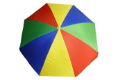 Parasol 250cm bandes colorées (non pliable)