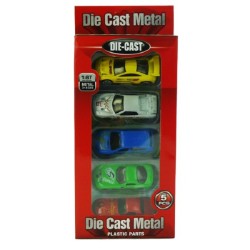 Modèles réduits de voitures DieCast 1:64 pack de 5 pièces. compositions assorties