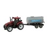 Tractor frictie met watertank aanhanger 37cm. Rood of groen. In Vensterdoos