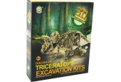 Découpez votre propre squelette de dinosaure en plâtre Triceratops 23cm
