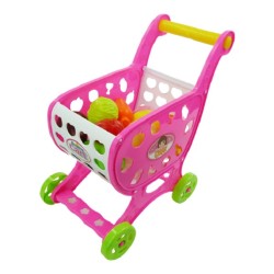 Boodschappenwagentje Met 12 Soorten Boodschappen. Roze Of Blauw