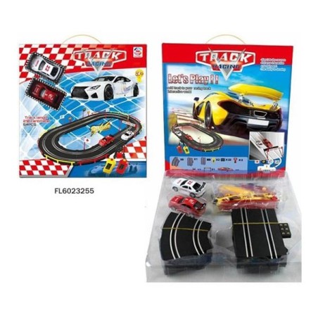 Racebaan 210cm 54 delig met twee auto's