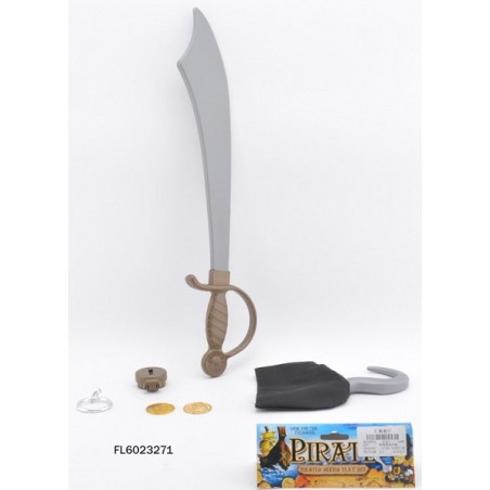 Piraten speelset zwaard en haak