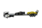Camion 1:87 avec voitures de sport sur remorque, 3 versions différentes