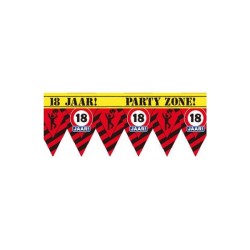 Party Tape - 18 jaar 12 meter