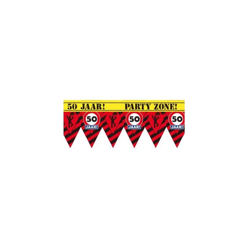 Party Tape - 50 jaar 12 meter