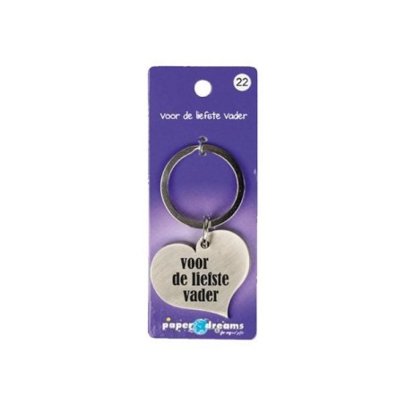 Porte-clés coeur - le père le plus doux