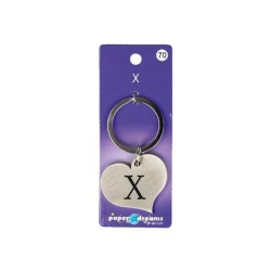 Hart sleutelhanger - X