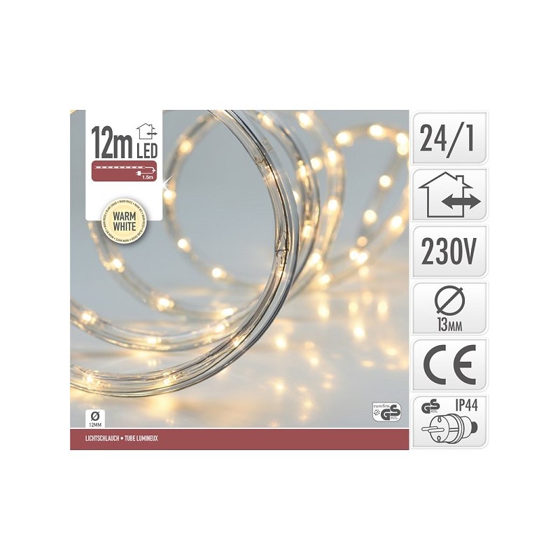 Corde lumineuse Led 12Mtr Blanc chaud