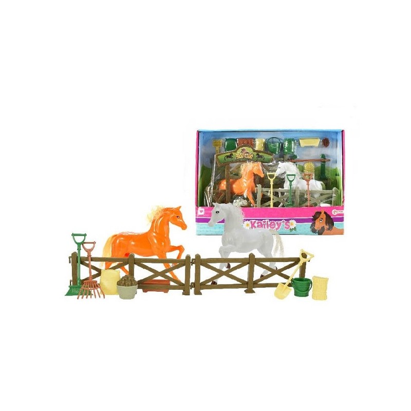 Toi Toys Toi Toys Kailey Écurie avec 2 chevaux