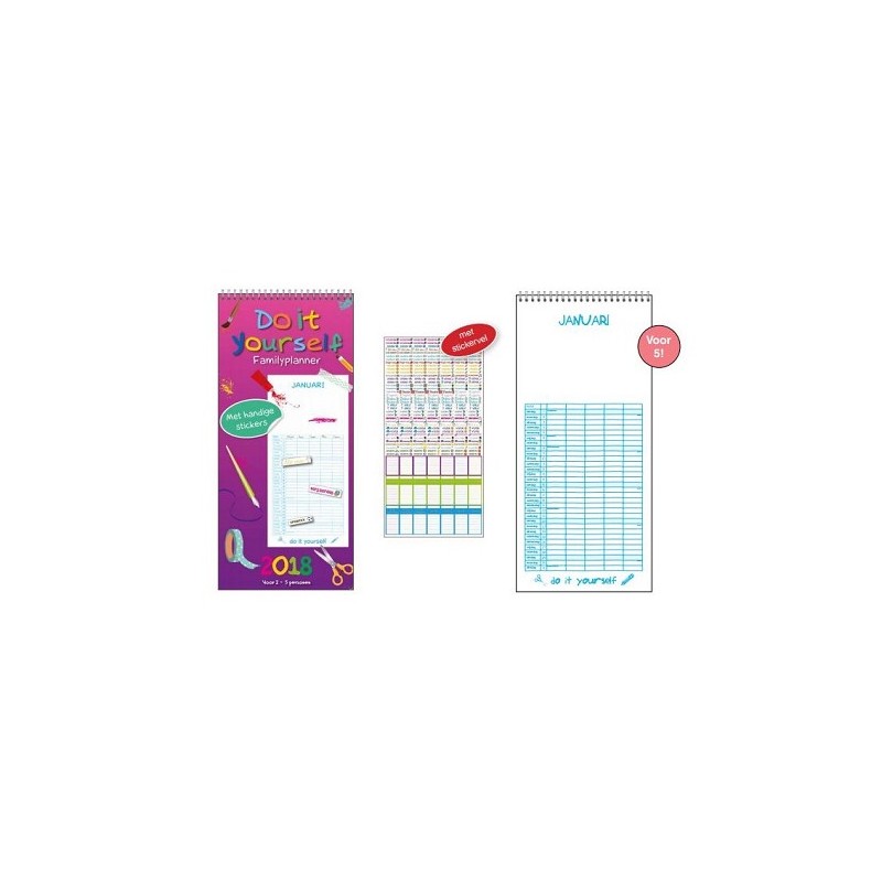 Planificateur familial à faire soi-même + autocollants