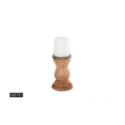 Bougeoir verre Ø12,5x19,5cm terra (hors bougie)