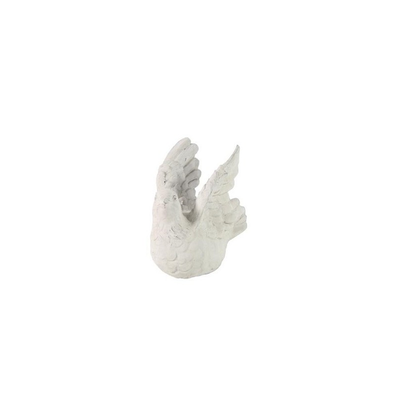 Oiseau Letitia S blanc 14x8x14cm