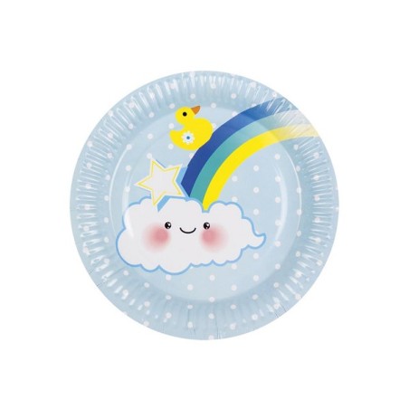 Boland Assiettes jetables Bébé garçon pack de 6 pièces 23cm