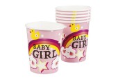 Boland Cup Baby girl jetable 250ml pack de 6 pièces