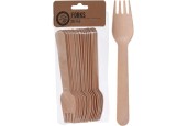 Set de fourchettes bois 16cm 20 pièces