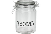 Pot de conservation en verre avec texte 750ml 135x100x150mm
