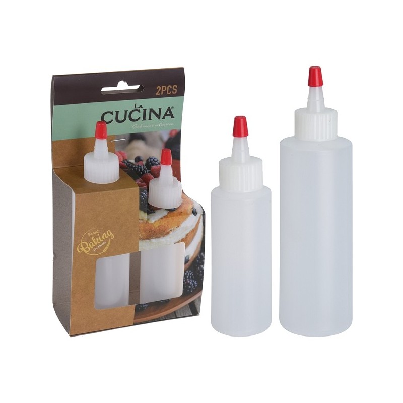 Garneerfles set van 2 stuks 60ml en 120ml