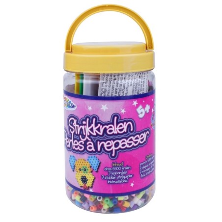 Grafix Perles à repasser en seau 5500 pièces