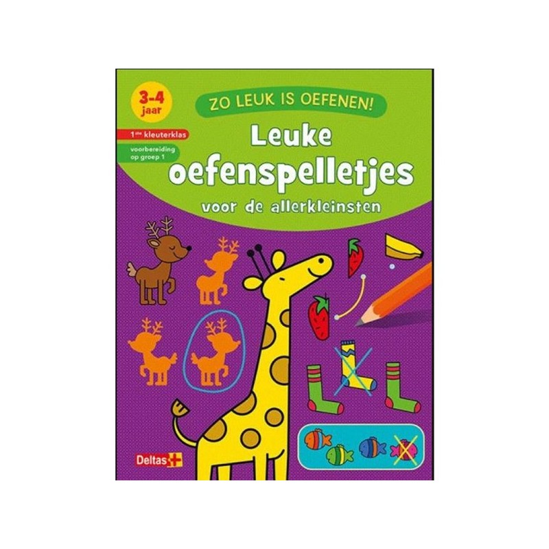 Deltas Zo leuk is oefenen! Leuke oefenspelletjes (3-4 j.)