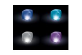 Cube LED flottant d'éclairage de piscine Intex. 23x23x23cm fonctionne avec des piles 3x AAA non incluses.