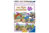 Ravensburger Mes premiers puzzles Véhicules de construction 2,4,6 et 8 pièces