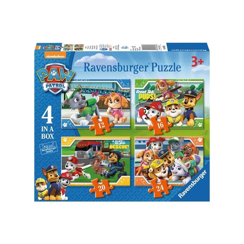 Ravensburger puzzle Paw Patrol, 4-en-1 Elena d'Avalor