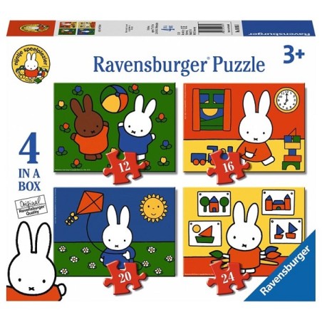 Puzzle Ravensburger Miffy s'amuse, 4-en-1