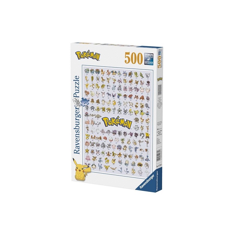 Ravensburger Puzzel Eerste generatie Pokémon, 500 stukjes