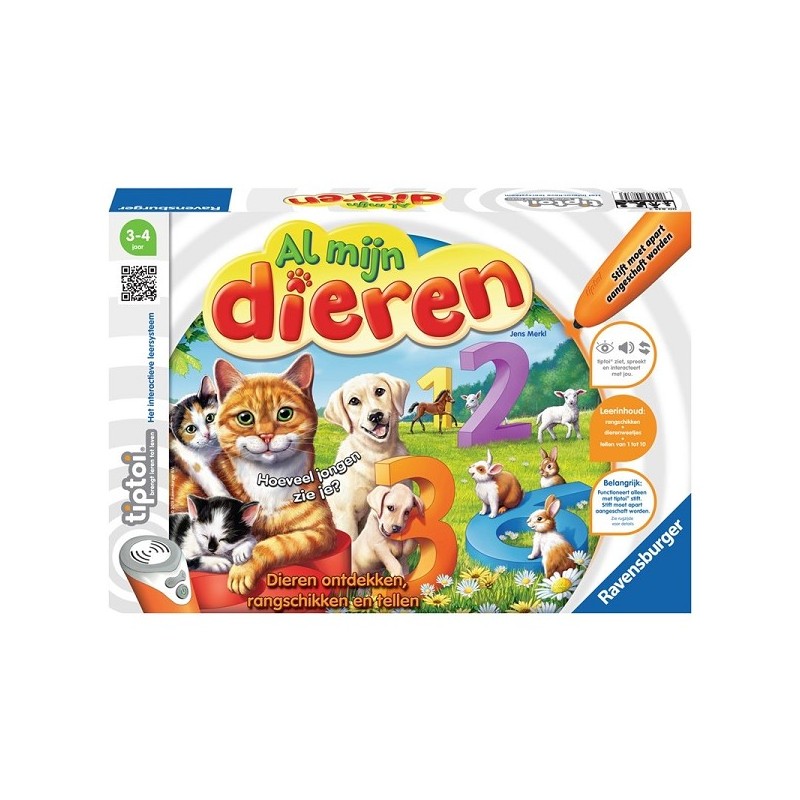 Jeu Ravensburger Tiptoi Tous mes animaux