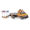 Bruder Mercedes Benz Sprinter Wegenbouwauto met accessoires