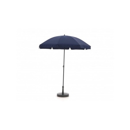 Parasol Las Palmas push-up 200 cm bleu avec cantonnière