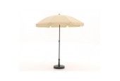 Parasol Las Palmas push-up 200 cm écru avec volant