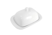 Beurrier en porcelaine avec couvercle
