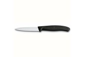 Victorinox Swissclassic Schilmes 8cm Gekarteld Lemmet Zwart Handvatbr